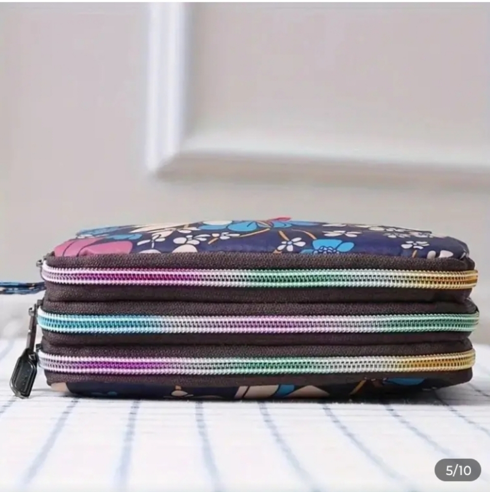 Floral Multi-Functional Wristlet - Picture 5 of 7